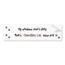 Chocolate Lab Bumper Sticker