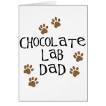 Chocolate Lab Dad Greeting Cards