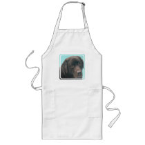 Chocolate Lab Dog Long Apron