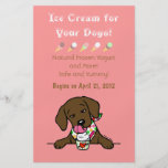 Chocolate Lab Ice Cream for Dogs Flyer