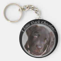 Chocolate Lab Key Chain