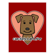 Chocolate Lab Lover Post Cards