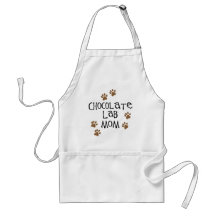 Chocolate Lab Mom Apron