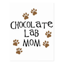 Chocolate Lab Mom Postcard