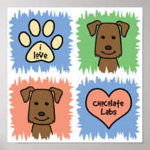 Chocolate Lab Print