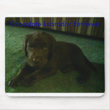 Chocolate Lab puppy Mouse Mats