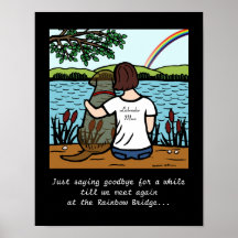 Chocolate Labrador Angel and Mom 3 Posters