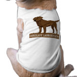 Chocolate Labrador Retriever Pet Tee Shirt