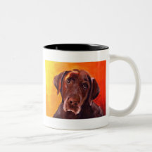 Chocolate Labrador Retriever Mugs