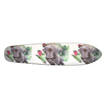 Chocolate Labrador Retriver Puppy Skateboard