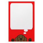 Chocolate Labrador watching you Customized Stationery