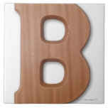 Chocolate letter b ceramic tile