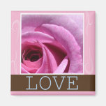Chocolate Love Rose Magnet