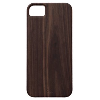Chocolate Mahogany Dark Wood Grain Texture iPhone 5 Cases