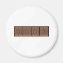 Chocolate Molecule Fridge Magnets