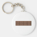 Chocolate Molecule Keychain