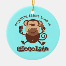 Chocolate Monkey Ornament