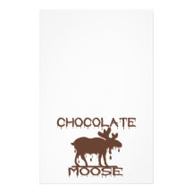 Chocolate Moose Stationery Design