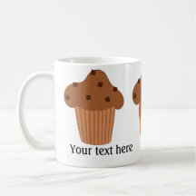Chocolate Muffin: Add Your Text Mug
