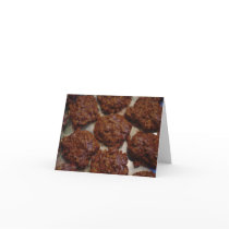 Chocolate No-Bake Cookies Recipe Greeting Cards