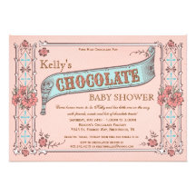 Chocolate Party Baby Shower Invitation