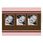 Chocolate & Pink Hearts greeting card