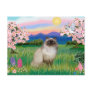 Chocolate Point Himalayan -  Blossoms Post Card