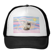 Chocolate Point Himalayan Cat  Angel Hats