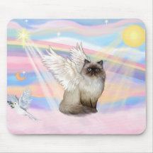 Chocolate Point Himalayan Cat  Angel Mousepad