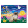 Chocolate Point Himalayan Cat  - Twilight