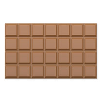 Chocolate Rectangular Stickers