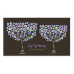 Chocolate Retro Trees Zazzle Business Profile Card Business Cards