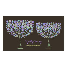 Chocolate Retro Trees Zazzle Business Profile Card Business Cards