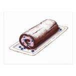 Chocolate Roll Postcard Wens Kaarten