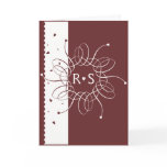 Chocolate Romantic Rosette Wedding Invitation Greeting Cards