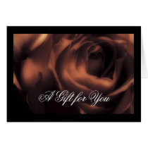 Chocolate Rose, Photography Card Template