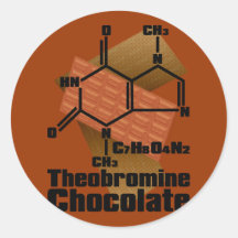 Chocolate Round Sticker