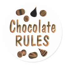 Chocolate Rules Sticker