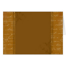Chocolate Script Thank You Card