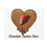 Chocolate Spoken Here Post Card