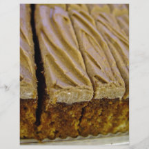 Chocolate sponge cake with chocolate buttercream personalized flyer