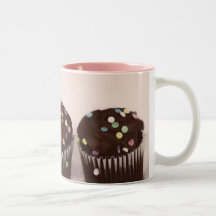 chocolate sprinkle cupcakes coffee mug