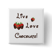 Chocolate Strawberry Button