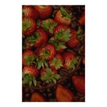 Chocolate Strawberry Cake Personalized Stationery