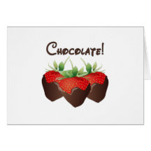 Chocolate Strawberry Greeting Card