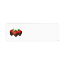 Chocolate Strawberry Labels
