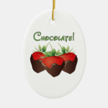 Chocolate Strawberry Ornament