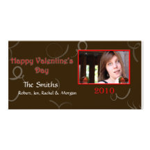 Chocolate Strawberry photocard Custom Photo Card