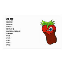 CHOCOLATE STRAWBERRY profile card Business Card Templates