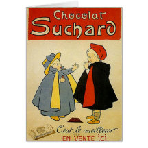 Chocolate Suchard 2 Vintage Ad Cards